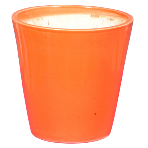 Orange Ceramic Pot